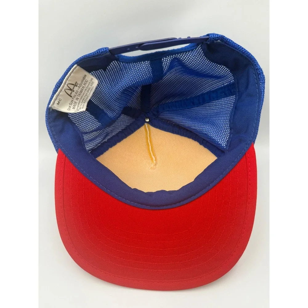 McDonalds Vintage 1984 Olympics Sam the Eagle Trucker Hat Red White Blue OSFM